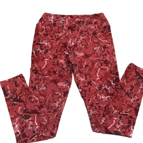 Lularoe Disney The Incredibles TC2 Leggings Elastigirl Dash Violet Jack One Size - Picture 6 of 6